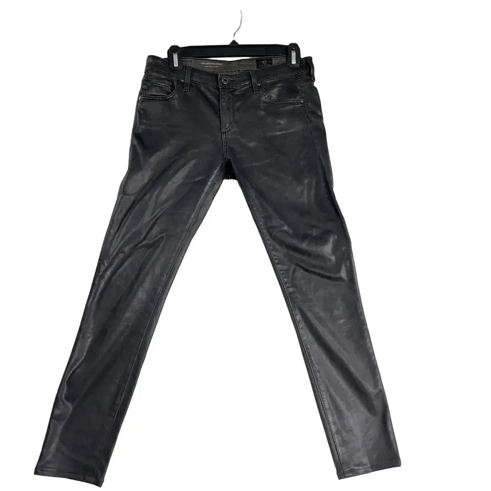 AG Adriano Goldschmied The Legging Super Skinny Ankle 28R LSS1389 Leatherette